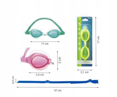 Bestway 21002 Aqua Burst Essential Okulary do pływania Fioletowe