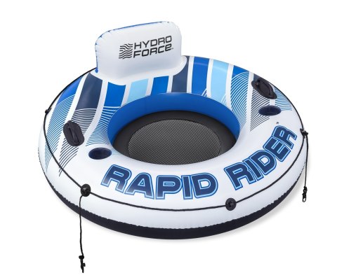 Bestway 43116 Koło do pływania z oparciem Hydro Force Rapid Rider Niebieskie 1.35m