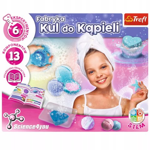 Fabryka kul do kąpieli 8+ zestaw edukacyjny Science4YOU Trefl 61096