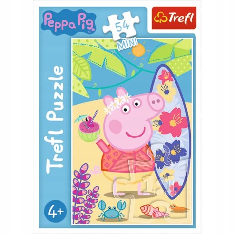 Puzzle 54 mini Świnka Peppa na plaży 54 elementy 4+ Trefl 19626