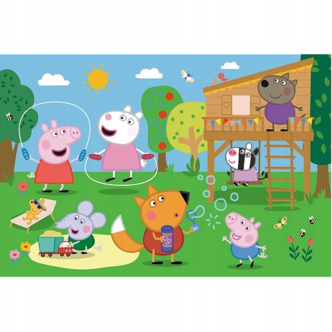 Puzzle Świnka Peppa 24 elementy 24 Maxi Zabawy na polanie Trefl 14342