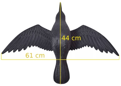 Kruk w locie - odstraszacz gołębi i innych ptaków