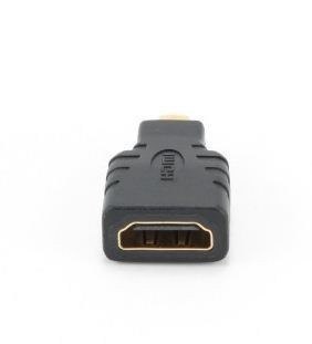 Adapter HDMI Gembird | Wejście 19 pin HDMI Typ A | Żeńskie | Wyjście 19 pin micro HDMI Typ D | Męskie | Gwarancja 12 miesięcy