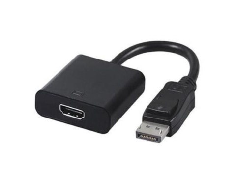 Adapter wideo Gembird | 19-pinowe HDMI typu A | żeńskie | 20-pinowe DisplayPort | męskie | czarne | 0,1 m