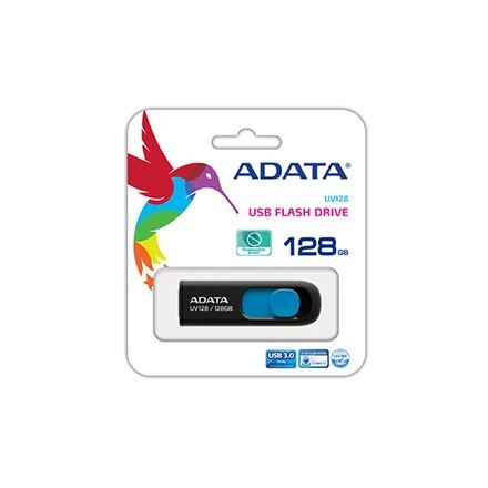 ADATA | UV128 | 128 GB | USB 3.0 | Czarny/Niebieski