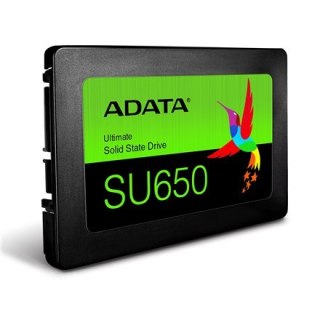 ADATA | Ultimate SU650 | 1000 GB | Format SSD 2,5" | Interfejs SSD SATA 6 Gb/s | Prędkość odczytu 520 MB/s | Prędkość zapisu 450