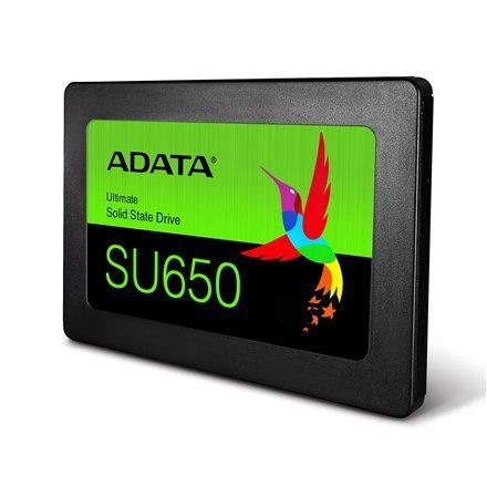 ADATA | Ultimate SU650 | 1000 GB | Format SSD 2,5" | Interfejs SSD SATA 6 Gb/s | Prędkość odczytu 520 MB/s | Prędkość zapisu 450