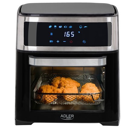 Adler | AD 6309 | Airfryer Oven | Moc 1700 W | Pojemność 13 L | Stal nierdzewna/czarny