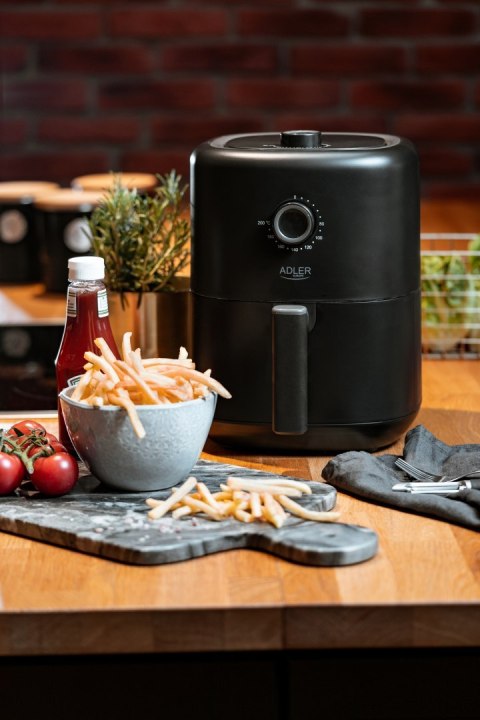 Adler | AD 6310 | Airfryer | Moc 2200 W | Pojemność 3 L | Technologia cyrkulacji gorącego powietrza | Czarny