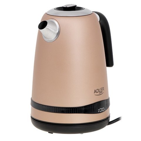 Adler | Kettle | AD 1295 | Electric | 2200 W | 1.7 L | Stainless steel | 360° rotational base | Golden