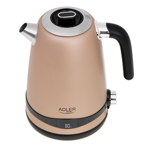 Adler | Kettle | AD 1295 | Electric | 2200 W | 1.7 L | Stainless steel | 360° rotational base | Golden