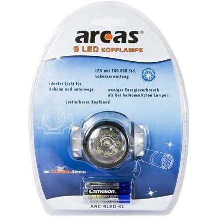 Arcas | ARC9 | Reflektor | 9 LED | 4 tryby oświetlenia