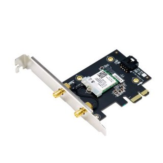 Asus | Adapter Wi-Fi, Tri-Band, Adapter Wi-Fi 6E | PCE-AXE5400 | 802.11ax | 574/2402/2042 Mbit/s | Mbit/s | Porty Ethernet LAN (