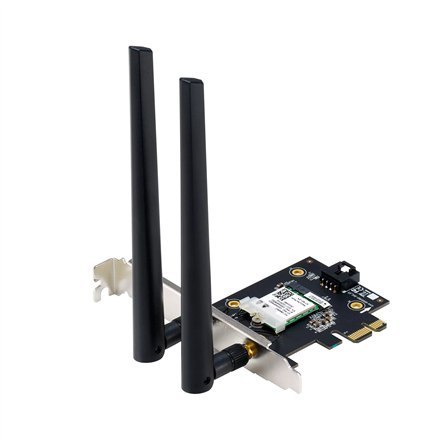 Asus | Adapter Wi-Fi, Tri-Band, Adapter Wi-Fi 6E | PCE-AXE5400 | 802.11ax | 574/2402/2042 Mbit/s | Mbit/s | Porty Ethernet LAN (