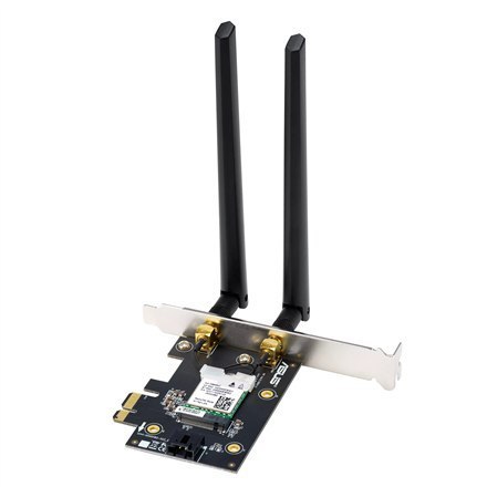 Asus | Adapter Wi-Fi, Tri-Band, Adapter Wi-Fi 6E | PCE-AXE5400 | 802.11ax | 574/2402/2042 Mbit/s | Mbit/s | Porty Ethernet LAN (