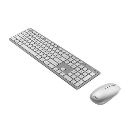 Asus | W5000 | Zestaw klawiatura i mysz | Bezprzewodowy | Mysz w zestawie | PL | Biały | 460 g