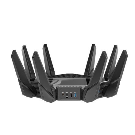 Asus | Wifi 6 802.11ax Quad-band Gigabit Gaming Router | ROG GT-AXE16000 Rapture | 802.11ax | 1148+4804+4804+48004 Mbit/s | 10/1