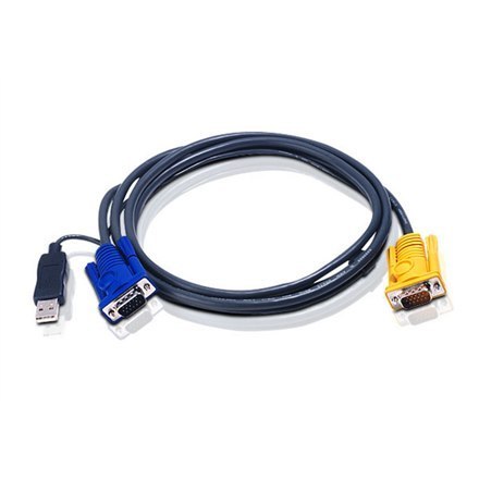 Aten | Kabel KVM USB 1,8 M z SPHD 3 w 1 i wbudowanym konwerterem PS/2 na USB | 2L-5202UP