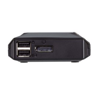 Aten US3312 2-portowy przełącznik KVM USB-C 4K DisplayPort ze zdalnym przełącznikiem portów Aten | 2-portowy przełącznik KVM USB