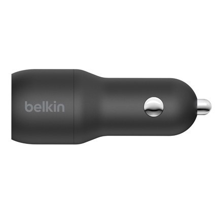 Belkin | BOOST CHARGE | Podwójna ładowarka samochodowa USB-A 24W + kabel USB-A do Lightning