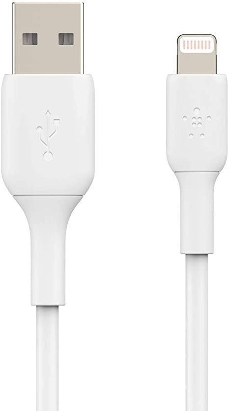 Belkin | Męski | 4-pinowy USB Typ A | Męski | Biały | Apple Lightning | 2 m