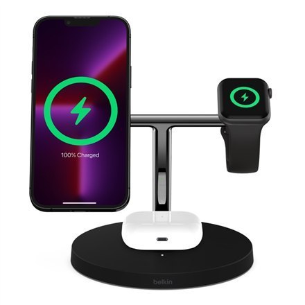 Belkin | Pro MagSafe 3w1 Wireless Charging Stand + zasilacz sieciowy | BOOST CHARGE