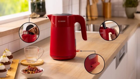 Bosch Kettle | TWK2M164 MyMoment | Electric | 2400 W | 1.7 L | Plastic | 360° rotational base | Red