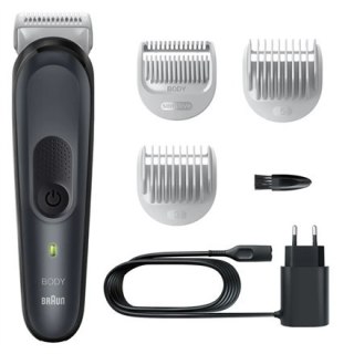 Braun | BG3350 | Body Groomer | Bezprzewodowy i przewodowy | Liczba stopni długości | Liczba głowic golących/ostrzy | Czarny/Sza