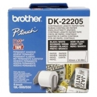 Brother | DK-22205 | Thermal paper | Thermal | Black on white | Roll (6.2 cm x 30.5 m)