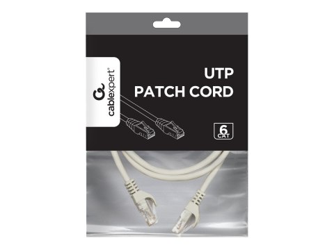 Cablexpert UTP Cat6 Patch cord, grey, 1 m