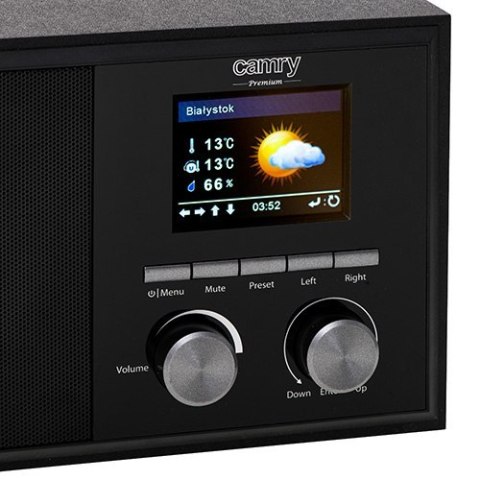 Camry | CR 1180 | Radio internetowe | Wejście AUX | Czarny | Funkcja alarmu