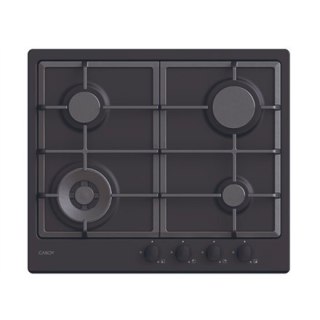 Candy CHG6BFB4WB Hob, Gas, Width 59,5 cm, 4 cooking zones, Mechanic control, Black