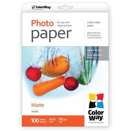 ColorWay | 190 g/m² | 10x15 | Matowy papier fotograficzny