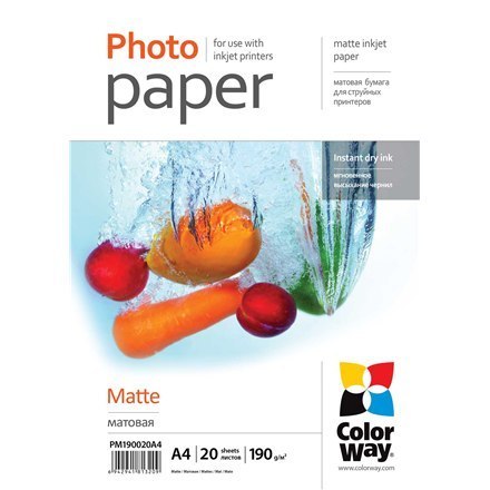 ColorWay | 190 g/m² | A4 | Matowy papier fotograficzny