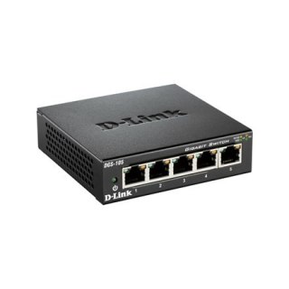 D-Link | Przełącznik Ethernet | DGS-105/E | Niezarządzany | Desktop | Ilość portów 10/100 Mbps (RJ-45) | Ilość portów 1 Gbps (RJ