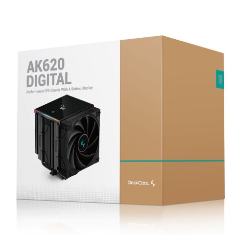 Deepcool | AK620 | Zero Dark | Chłodzenie CPU Powietrzem | Intel, AMD