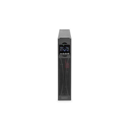 DIGITUS OnLine UPS, rack/tower, 3000VA, 3000W, LCD, 8 x C13, 1 x C19, RS-232, USB, karta SNMP (opcjonalnie), karta przekaźnikowa