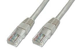 Digitus | CAT 5e | Kabel krosowy | Skrętka nieekranowana (UTP) | Męski | RJ-45 | Męski | RJ-45 | Szary | 2 m