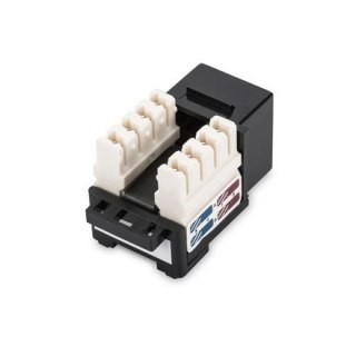 Digitus | Class E CAT 6 Keystone Jack | DN-93601 | Unshielded RJ45 to LSA | Black | Cable installation via LSA strips, colour co