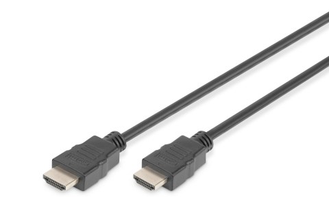 Digitus | HDMI High Speed with Ethernet | Męski | 19-pinowy HDMI typ A | Męski | 19-pinowy HDMI typ A | 3 m | Czarny