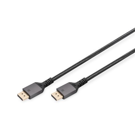 Digitus | Kabel DisplayPort | Męski | 20-pinowy DisplayPort | Męski | 20-pinowy DisplayPort | 1 m | Czarny