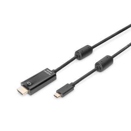 Digitus | Męski | 19-pinowy HDMI Typ A | Męski | 24-pinowy USB-C | 2 m