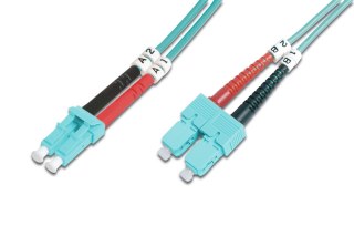 Digitus | Patch cable | Fibre optic | Male | SC multi-mode | Male | LC multi-mode | Blue | 2 m