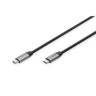 Digitus | Złącze USB | Męskie | 24-pinowe USB-C | Męskie | Czarne | 24-pinowe USB-C | 1 m