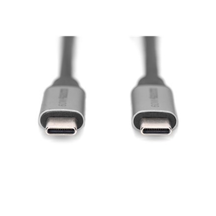 Digitus | Złącze USB | Męskie | 24-pinowe USB-C | Męskie | Czarne | 24-pinowe USB-C | 1 m