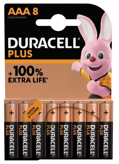 Duracell | AAA | Alkaline | 8 szt. | Plus MN2400