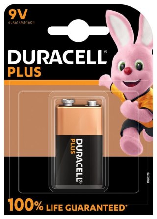 Duracell | Bateria alkaliczna | 9V | 1 szt. | Plus MN1604