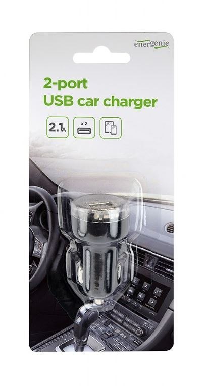 EnerGenie | A | EG-U2C2A-CAR-02 | 2-portowa ładowarka samochodowa USB