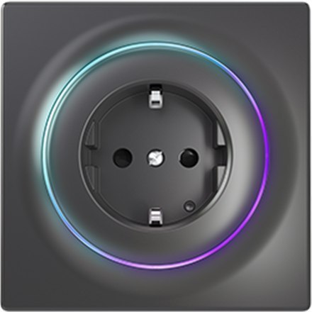 FIBARO Walli Outlet type F, Black Z-Wave EU Fibaro