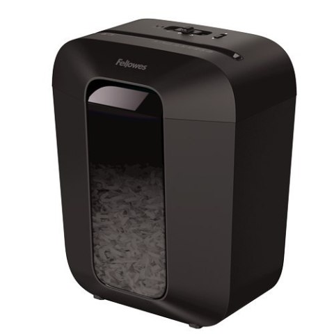 Fellowes Powershred | LX50 | Cross-cut | Niszczarka | P-4 | Karty kredytowe | Zszywki | Spinacze | Papier | 17 litrów | Czarny